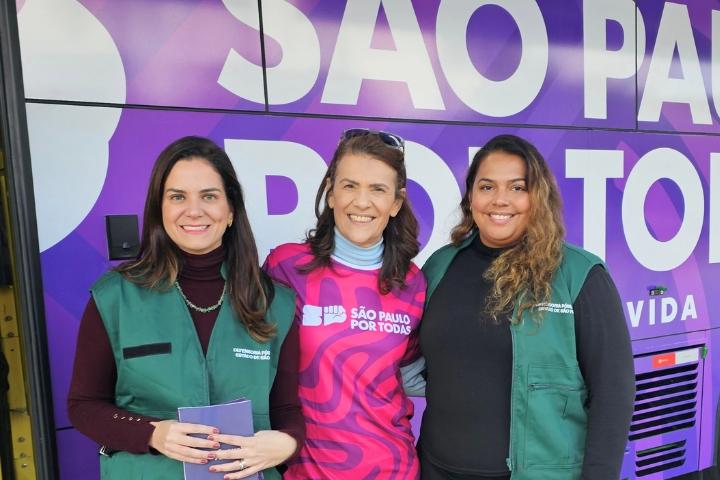 Defensoria participa do lançamento do Ônibus SP Por Todas, que levará apoio a mulheres vítimas de violência