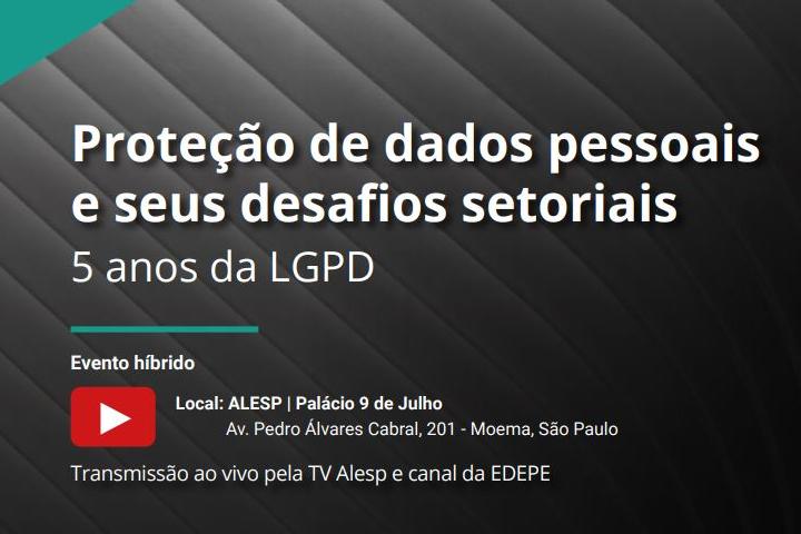 Será possível acompanhar a transmissão ao vivo pelos canais no YouTube da TV Alesp e da Edepe