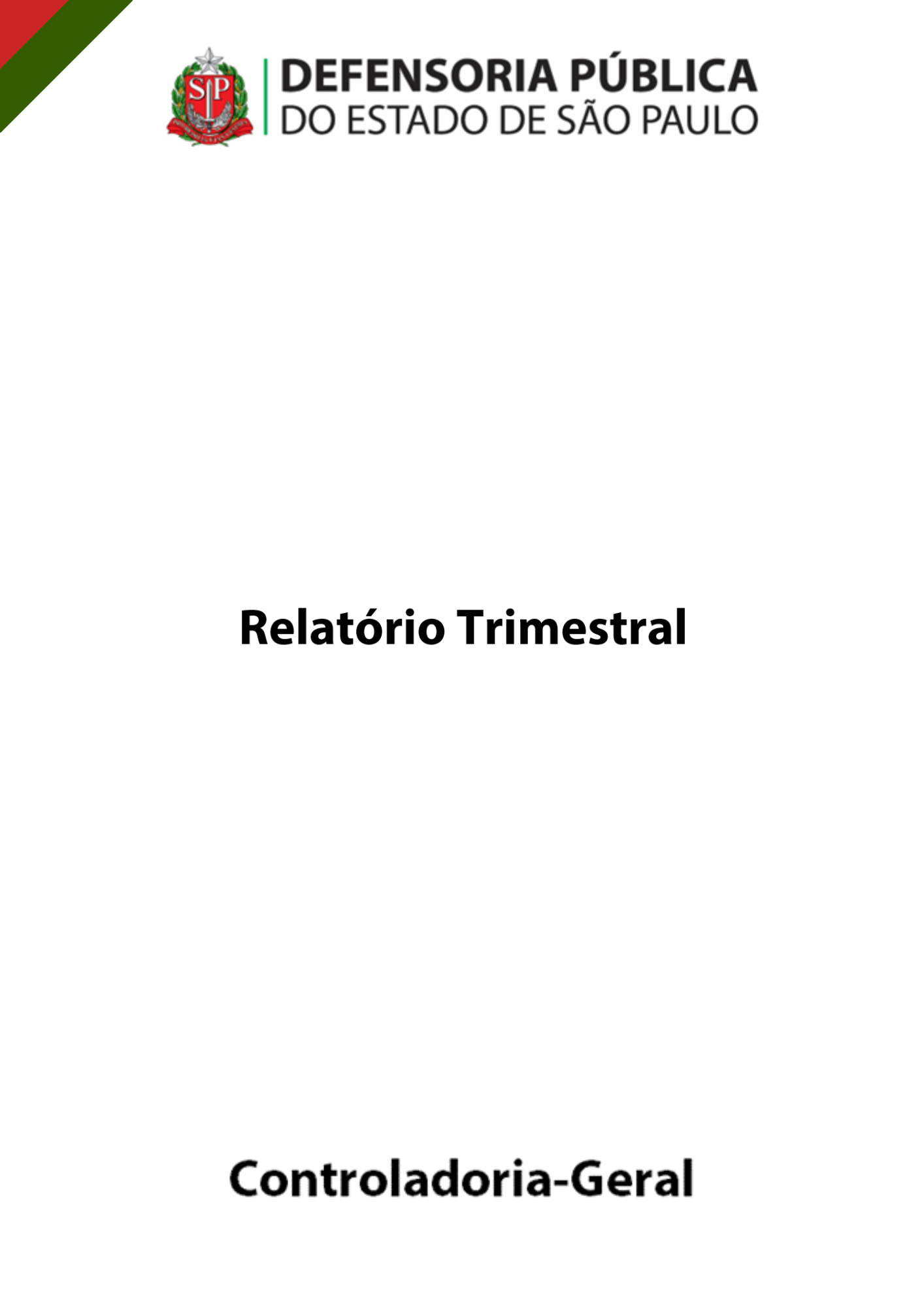 Relatório Trimestral - 3o Trimestre - Exercício 2023