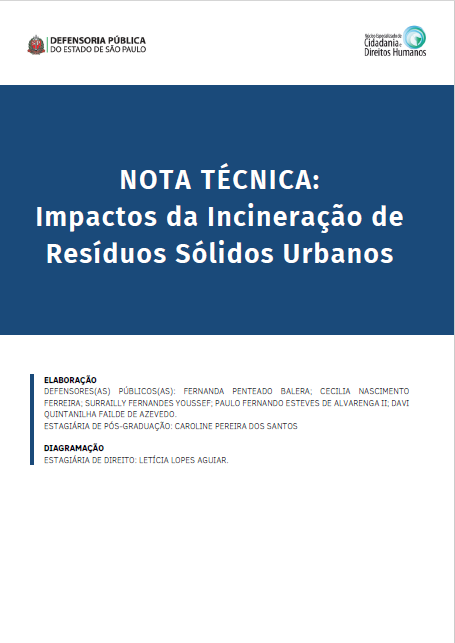  NOTA TÉCNICA: Impactos da Incineração de Resíduos Sólidos Urbanos