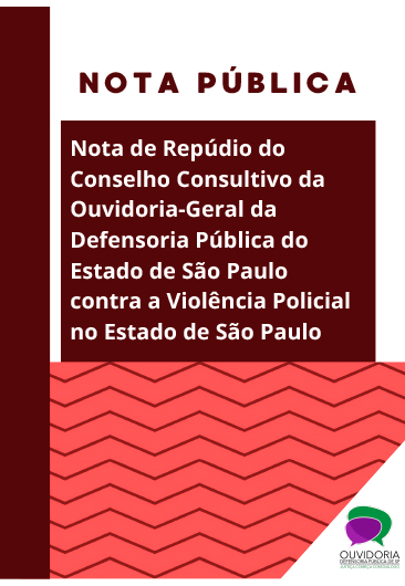 Capa Nota Ouvidoria Violência Policial