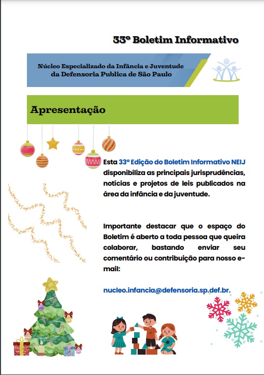 33º Boletim Informativo NEIJ