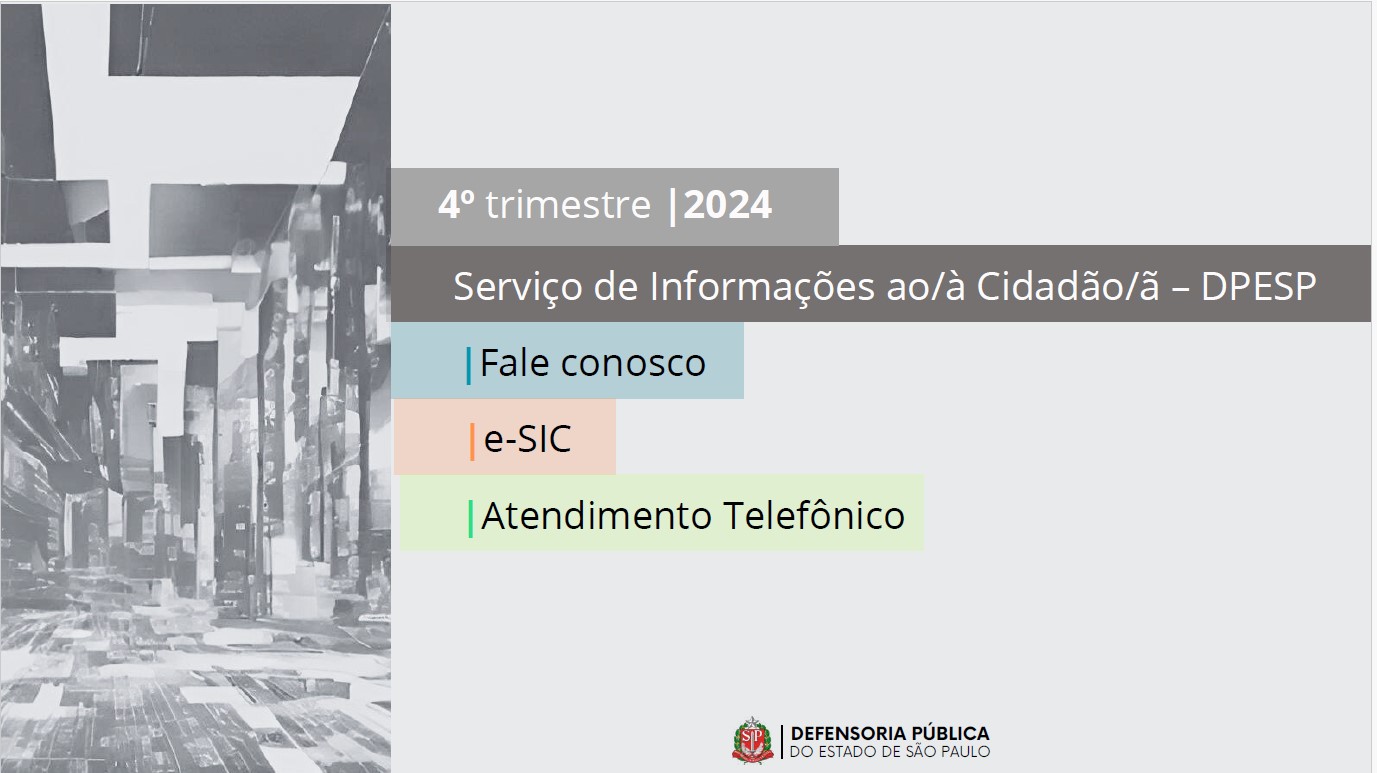 Relatório SIC - Fale Conosco, e-SIC e Atendimento Telefônico - 4° Trimestre 2024