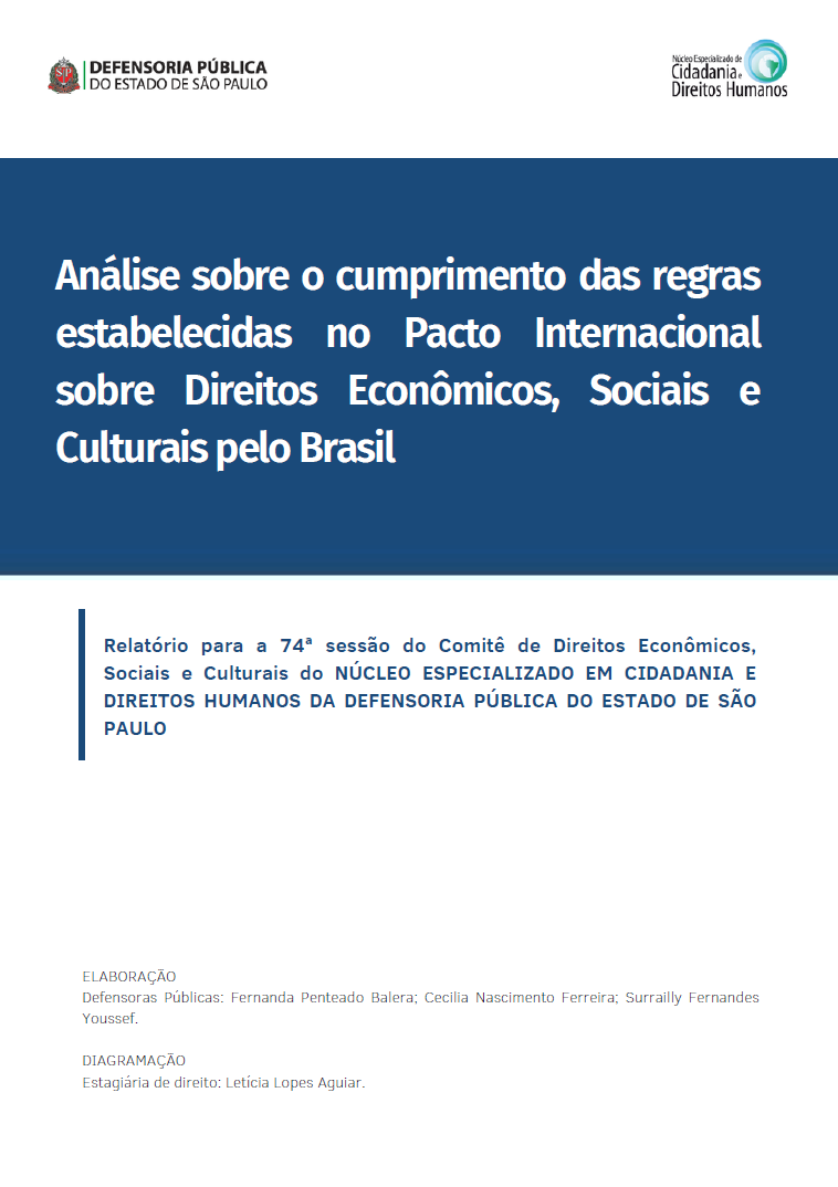 Análise sobre o cumprimento das regras estabelecidas no Pacto Internacional sobre Direitos Econômicos, Sociais e Culturais pelo Brasil