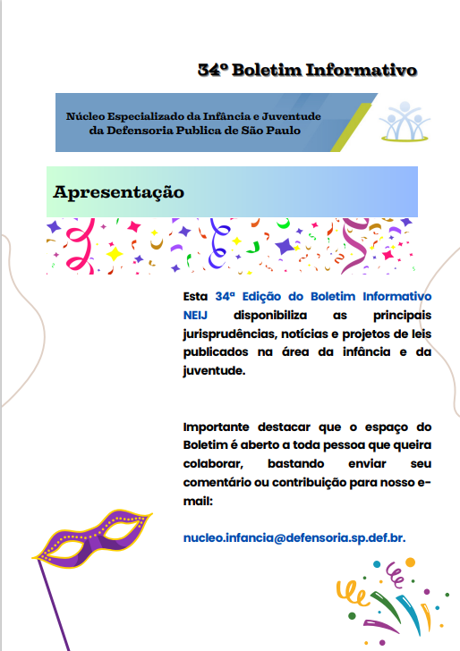Capa do 34º Boletim Informativo 