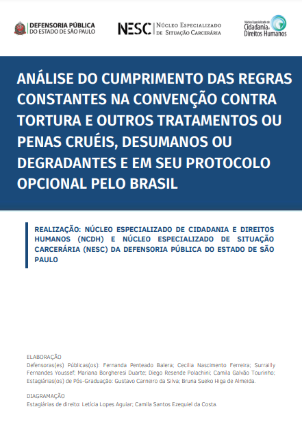 ANÁLISE DO CUMPRIMENTO DAS REGRAS CONSTANTES NA CONVENÇÃO CONTRA TORTURA E OUTROS TRATAMENTOS OU PENAS CRUÉIS, DESUMANOS OU DEGRADANTES E EM SEU PROTOCOLO OPCIONAL PELO BRASIL 