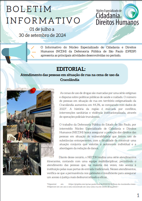 Boletim Informativo de Julho a Setembro de 2024  